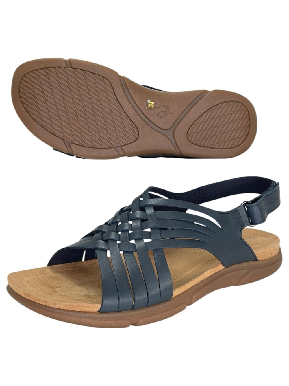 Easy Spirit Mar Dark Blue Leather Slingback Womens Sandals Size 9.5M - Picture 12 of 14